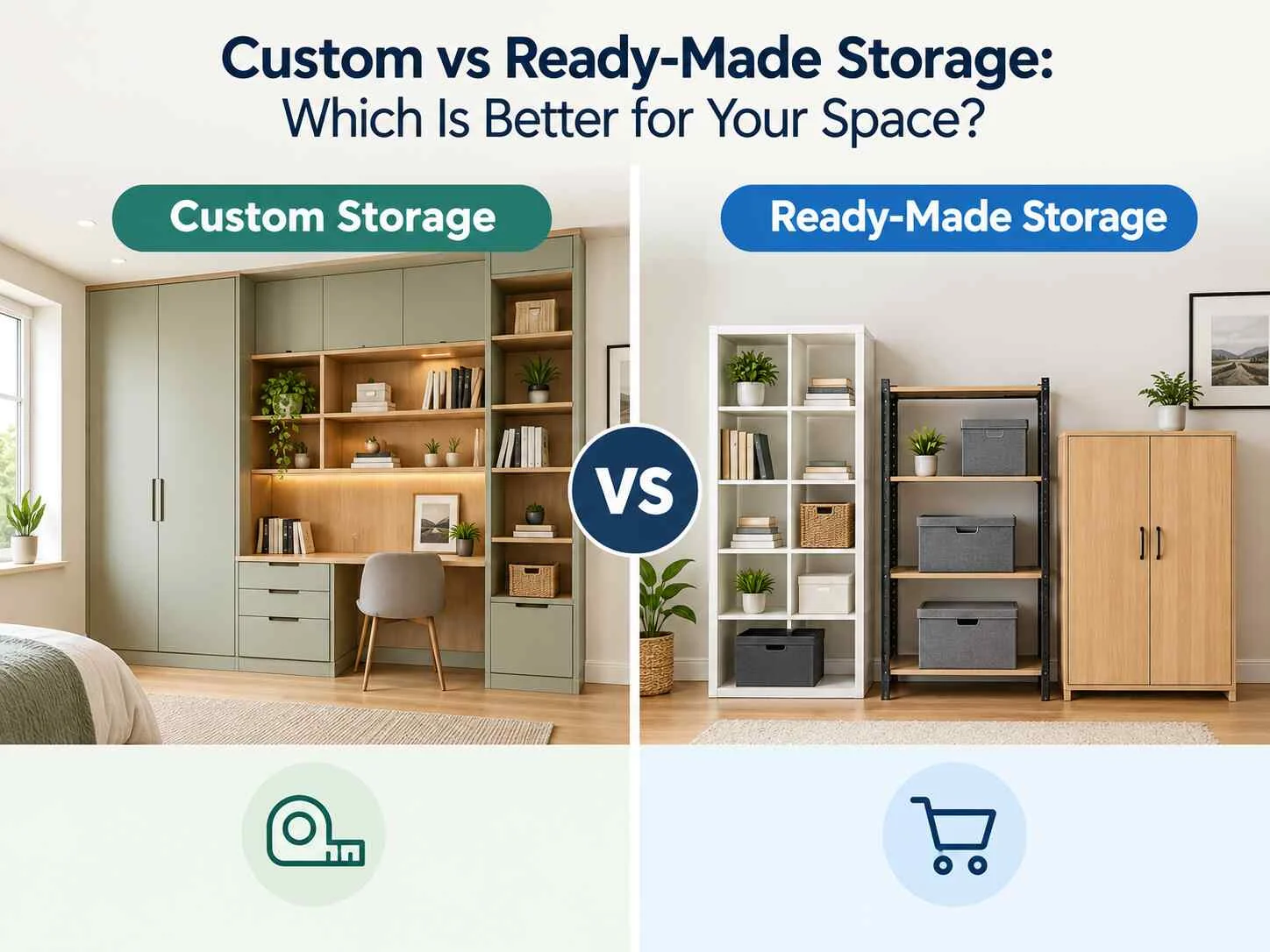 custom vs ready-made storage