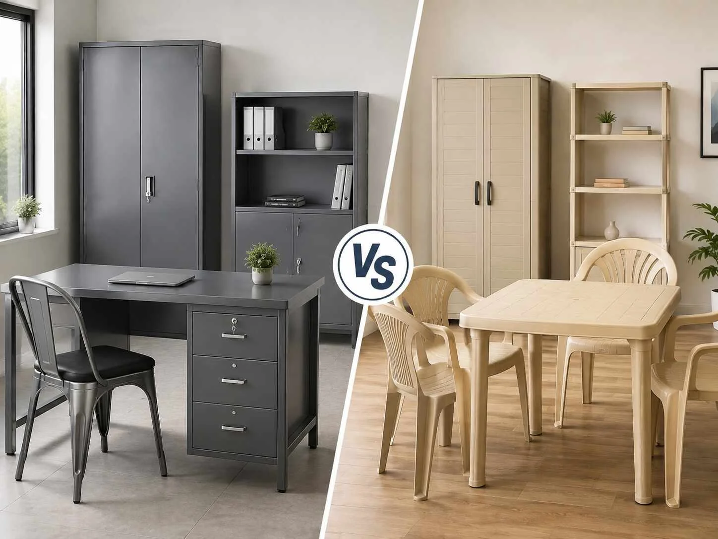 steel furniture vs plastic furniture